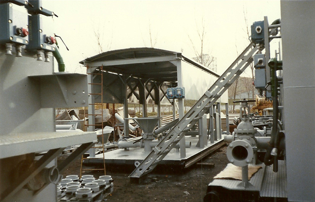 Traitement bennes &agrave; boue